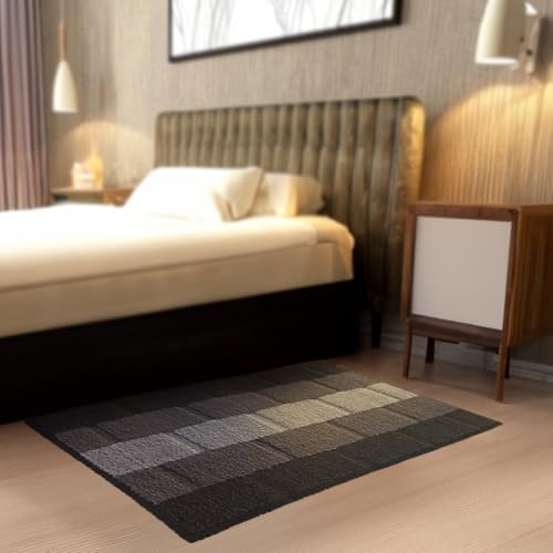 Status Contract Anti Slip Front Door Mat|(38x58cm) Living Room Rug for Entrance Door|Polypropylene Floor Mat for Home|Essential Small Rugs for Office, Bedroom & Kitchen| (Grey), Rectangular - Image 3
