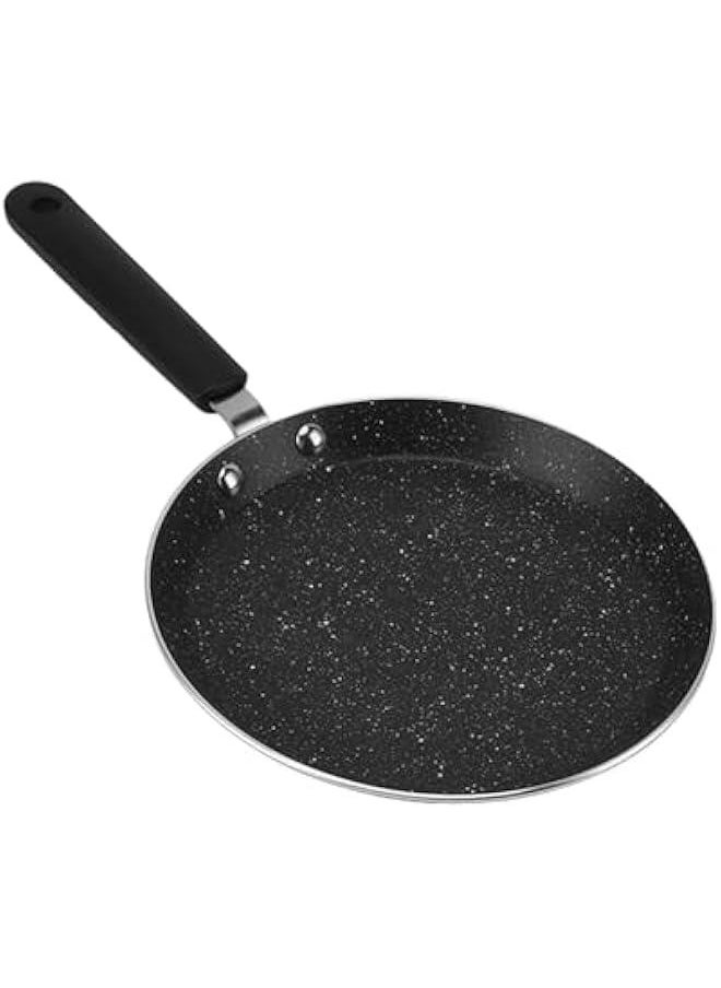 Nonstick Crepe Pan, Aluminum Alloy Tortilla Pan, 6 Inch Pancake Flat Skillet Tawa Dosa Tortilla Pan, Compatible with All Stovetops, Pancake Griddle Comal Pan for Roti Egg Omelet Tortilla Tawa Dosa  - Image 1
