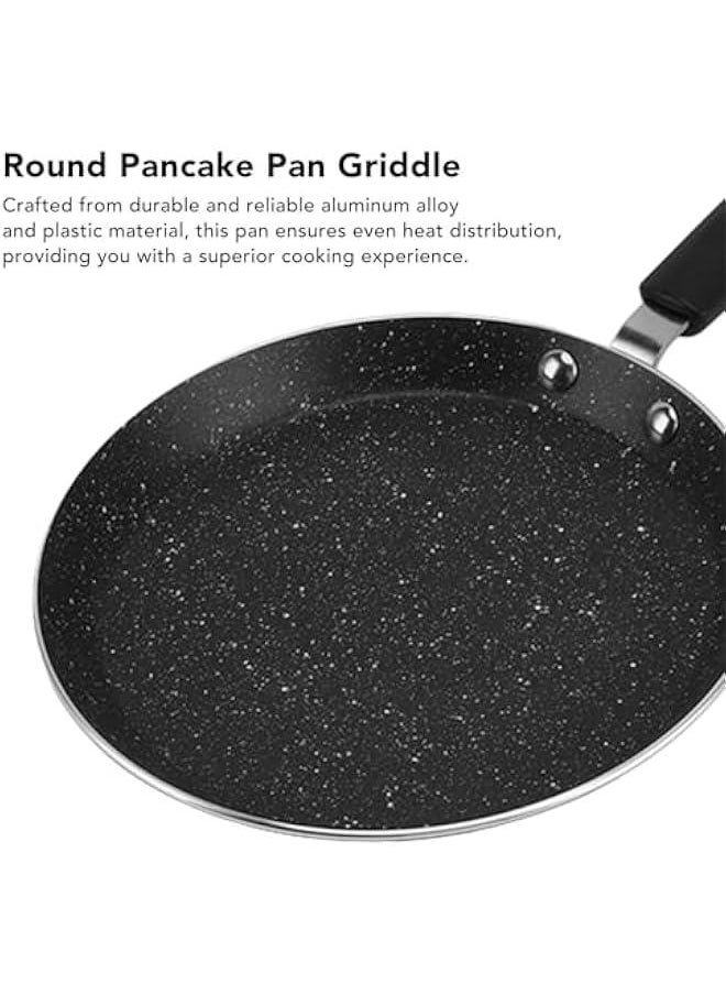 Nonstick Crepe Pan, Aluminum Alloy Tortilla Pan, 6 Inch Pancake Flat Skillet Tawa Dosa Tortilla Pan, Compatible with All Stovetops, Pancake Griddle Comal Pan for Roti Egg Omelet Tortilla Tawa Dosa  - Image 4