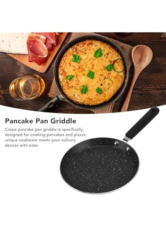 Nonstick Crepe Pan, Aluminum Alloy Tortilla Pan, 6 Inch Pancake Flat Skillet Tawa Dosa Tortilla Pan, Compatible with All Stovetops, Pancake Griddle Comal Pan for Roti Egg Omelet Tortilla Tawa Dosa  - Image 5