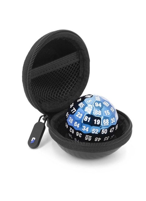 Hard Shell Travel Case Compatible With 100 Sided Dice D100 Dice With Nonscratch Interior Foam Pad And Metal Carabiner 3" Compact Case Fits One Hundred Sided Dice Case Only