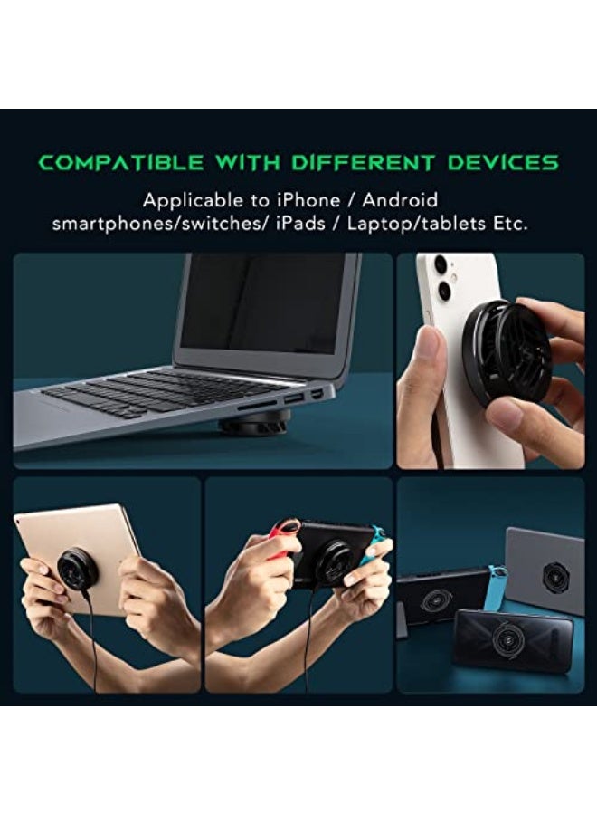 بلاك شارك مبرد هاتف بلاك شارك المغناطيسي، متوافق مع هواتف آيفون 11 12 13 14، مروحة تبريد محمولة لهاتفك، مبرد هاتف محمول، تبريد للألعاب، تبريد شبه موصل لأجهزة أندرويد/تابلت/آيباد. - Image 4