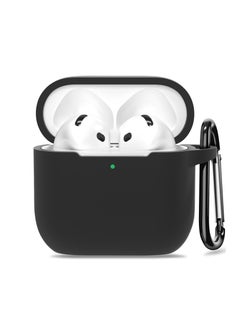 Generic Silicone Protective Case for AirPods 4, Ultra Thin, Shockproof, Soft, Black, Case for AirPods 4 Gen (2024), Protects from Dust, Scratches, Drops, Easy to Install  - Image 3