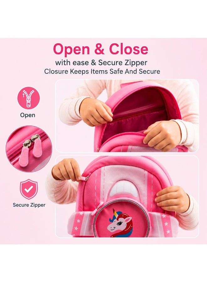 Cocobee Aeroplane Style Unicorn Printed Backpack Girls - Image 3