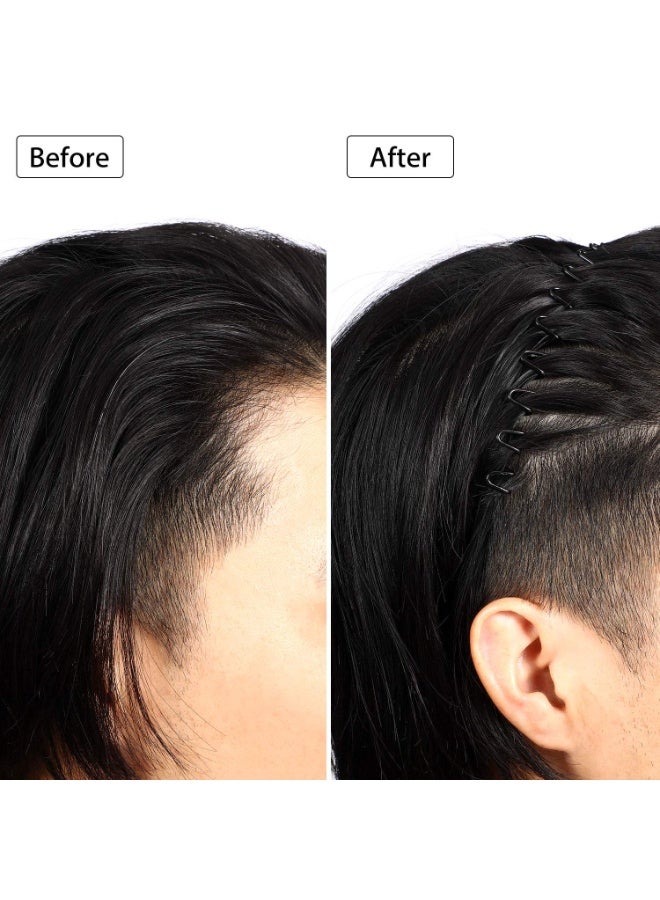 3 حزمة حزمة معدنية الرأس للرجال يونيسكس، موجة سلكية زيغزاغ الربيع الرياضة الأزياء الرأس، غير انزلاق الشعر حلقة، ملحقات الشعر - Image 5