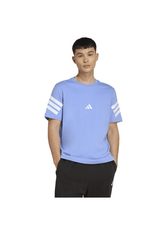 Adidas M Fi 3S Reg T Blue Training T-Shirts For Men XS - Image 2