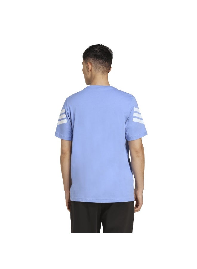 Adidas M Fi 3S Reg T Blue Training T-Shirts For Men XS - Image 3