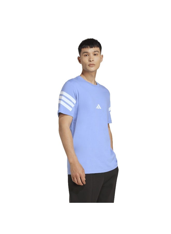 Adidas M Fi 3S Reg T Blue Training T-Shirts For Men XS - Image 4