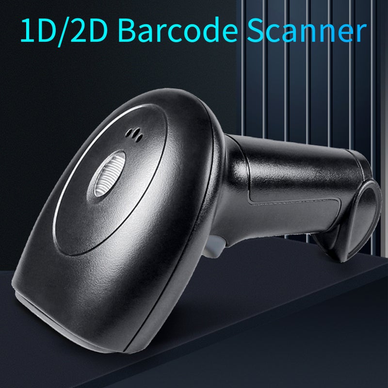 ماسح ضوئي للرموز الشريطية USB يدعم الرموز أحادية وثنائية الأبعاد ورموز QR، جهاز محمول سلكي لقراءة الباركود مع قاعدة دعم لرموز الشاشة، متوافق مع أنظمة ويندوز XP/7/8/10 وأندرويد ولينكس، مثالي للسوبرماركت والمكتبات ومتاجر الكتب والخدمات اللوجستية والتجزئة. - Image 3