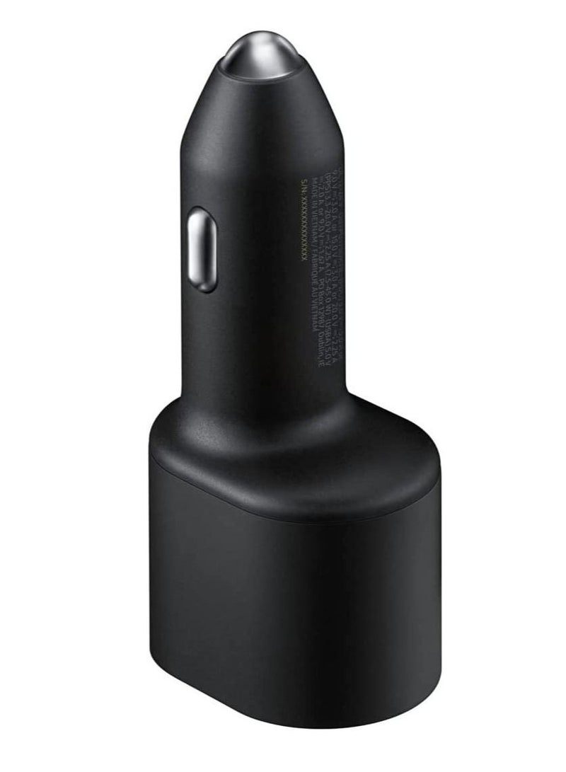 GENNEXT Super Fast 2.0 Dual Port Car Charger With Type-C Cable Black - Image 1
