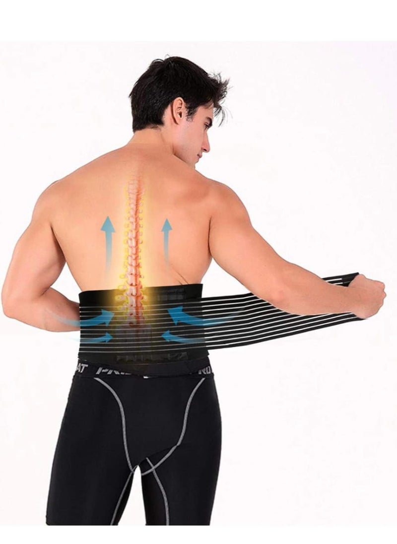 Generic - Spiral Band Waist Support Belt, Adjustable Compression Waist Trainer, Lumbar Support Brace for Back Pain Relief, Slimming Belt for Posture Correction and Core Stability - Image 1