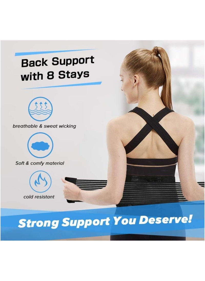 Generic - Spiral Band Waist Support Belt, Adjustable Compression Waist Trainer, Lumbar Support Brace for Back Pain Relief, Slimming Belt for Posture Correction and Core Stability - Image 1