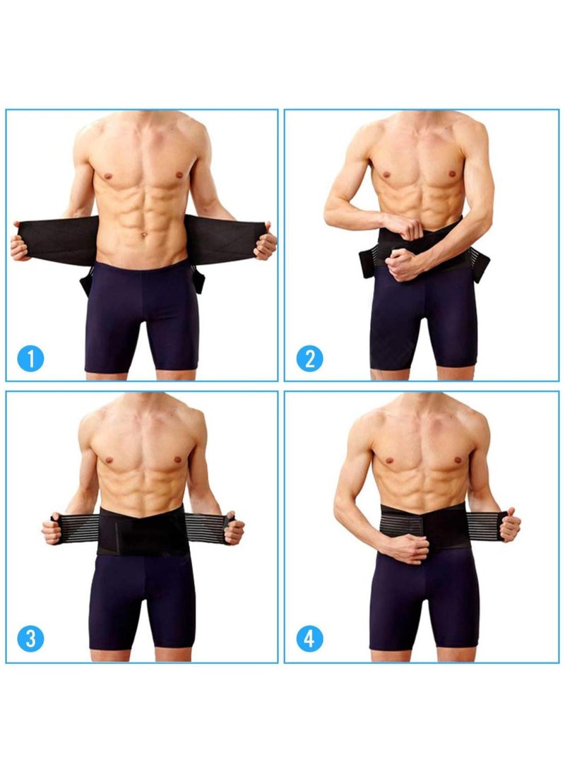 Generic - Spiral Band Waist Support Belt, Adjustable Compression Waist Trainer, Lumbar Support Brace for Back Pain Relief, Slimming Belt for Posture Correction and Core Stability - Image 1