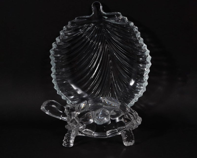 Perfect Pricee Vastu Feng Shui Crystal Turtle on Glass Plate – Clear Crystal Tortoise for Good Luck, Prosperity & Home Harmony - Image 4