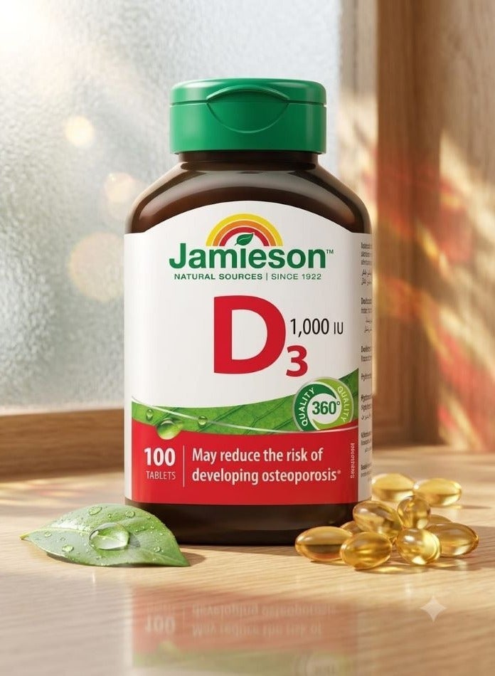 Jamieson Vitamin D 1000 IU 100 Tablets - Image 1