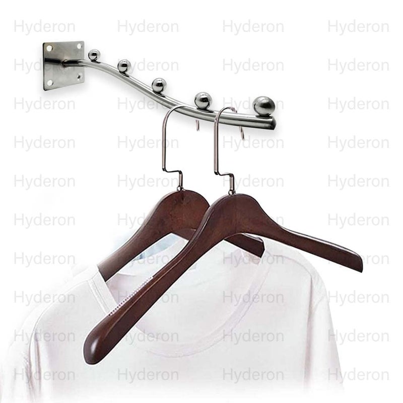 HYDERON HYDERON Beads Steel Heavy Duty Wall Mount Hanger Dots for Wall Display Wall Display Hook Hanger Hook Wall Drop Hanger with Hardware Fittings Pack of 2pcs 5 Dots  - Image 3