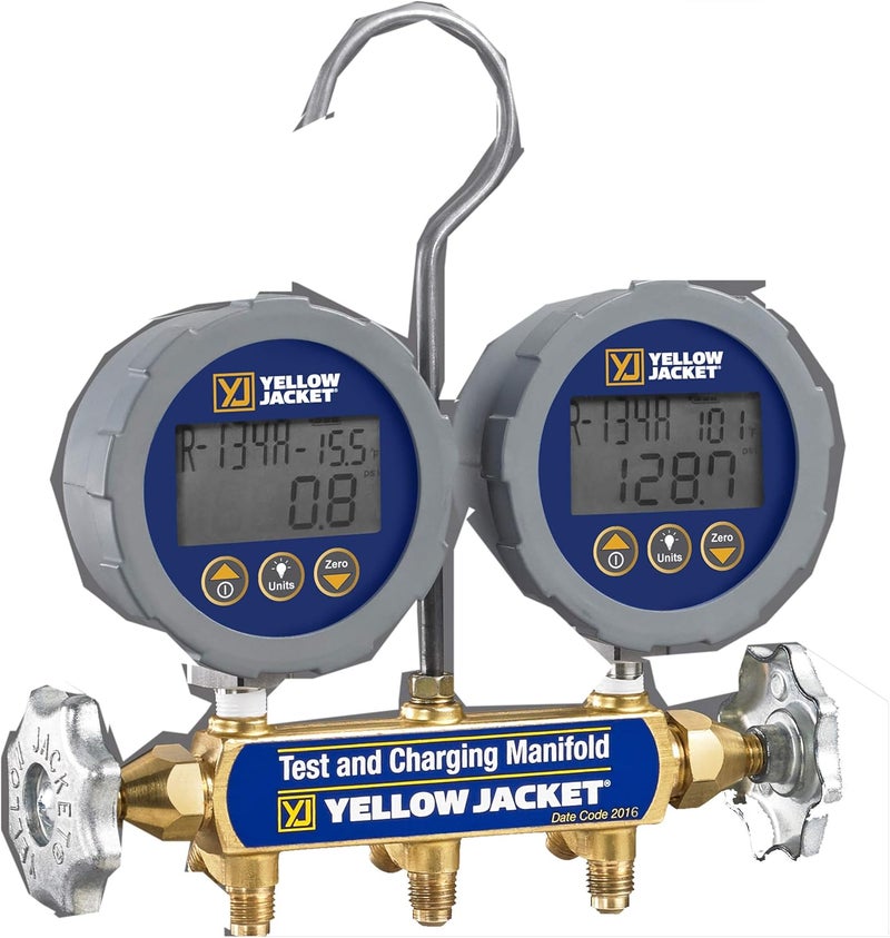 Yellow Jacket 46060 Digital Series 41 Manifold with LCD Gauges