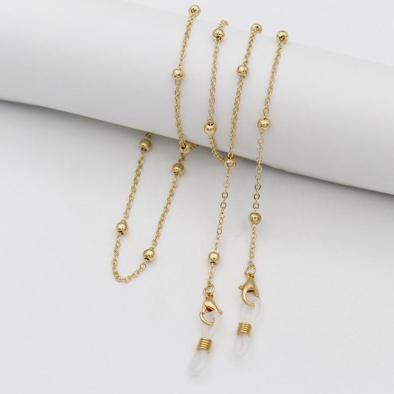 Generic Fashion Beaded Sunglasses Chain for Women 07 245 clip ball chain gold 