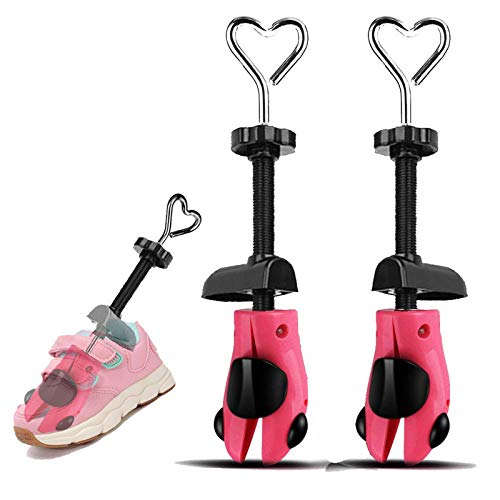Valentoria Shoe Stretcher for Kids fit for 3-12 Years Old Children,4-Way Adjustable Shoe Stretcher for Boys Girls Length Width Wide Feet(Pink, Kids) - Image 1