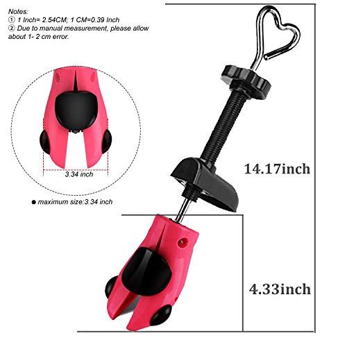 Valentoria Shoe Stretcher for Kids fit for 3-12 Years Old Children,4-Way Adjustable Shoe Stretcher for Boys Girls Length Width Wide Feet(Pink, Kids) - Image 3