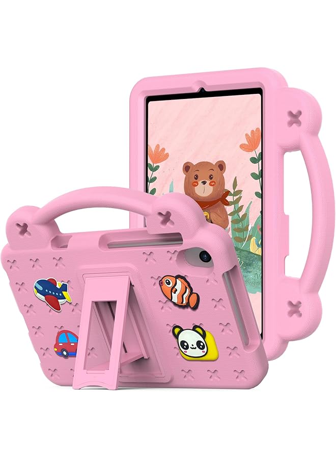 erorex Kids Case For Lenovo Tab M8 Hd (2019) Tab M8 Fhd (2Nd Gen) 2020 Tab M8 (3Rd Gen) 2021 Tab M8 (4Th Gen) 2023 Eva Silicone Shockproof Handle Kids Friendly Cover With Foldable Stand Pink  - Image 1