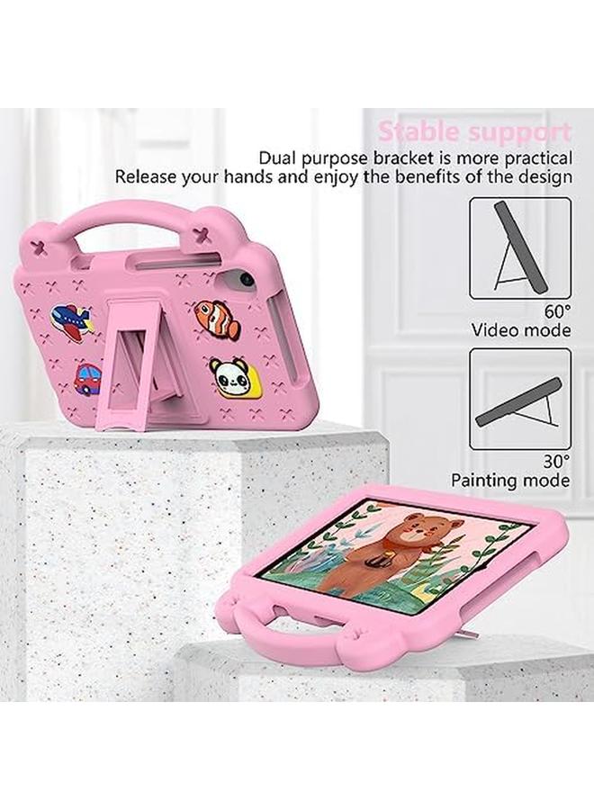 erorex Kids Case For Lenovo Tab M8 Hd (2019) Tab M8 Fhd (2Nd Gen) 2020 Tab M8 (3Rd Gen) 2021 Tab M8 (4Th Gen) 2023 Eva Silicone Shockproof Handle Kids Friendly Cover With Foldable Stand Pink  - Image 4