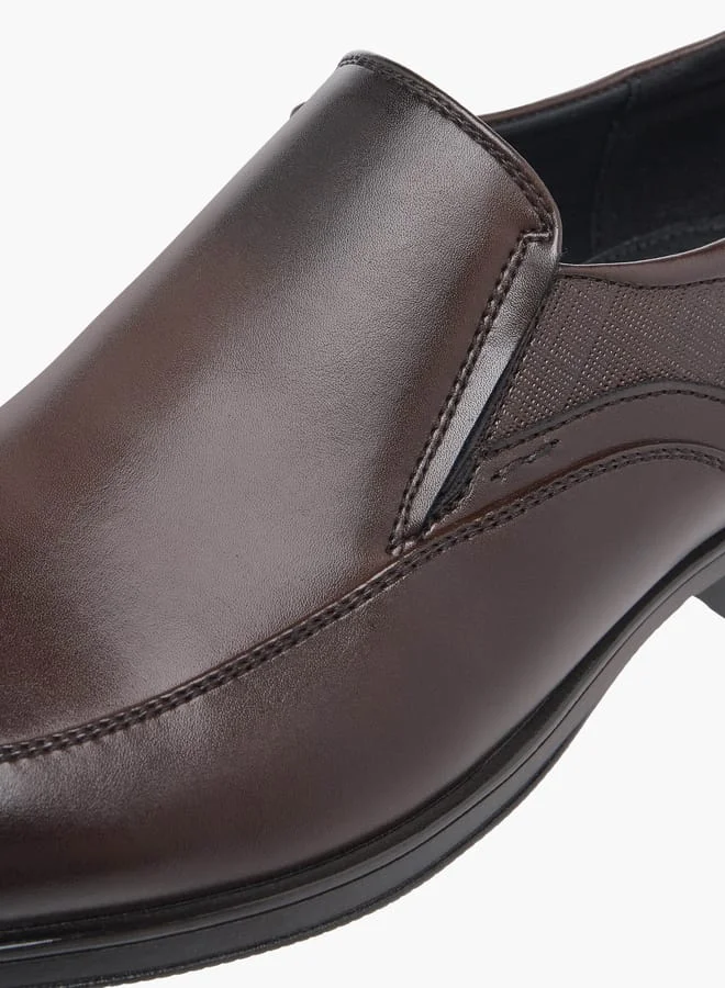 LBL by Shoexpress Men Textured Slip-On Loafers