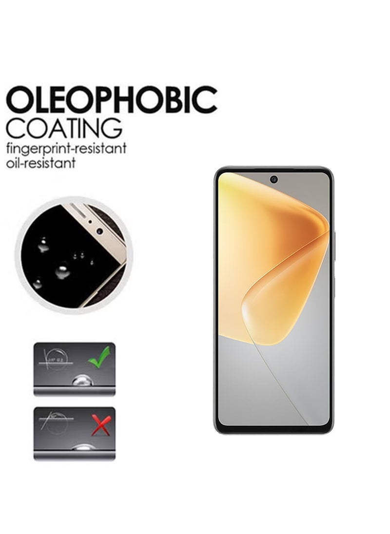 Generic - Infinix Hot 50 Screen Protector | Tempered Glass Screen Protector Full HD Quality With Anti-Scratch Edge to Edge Coverage Including Easy Installation Kit - Black - Image 1