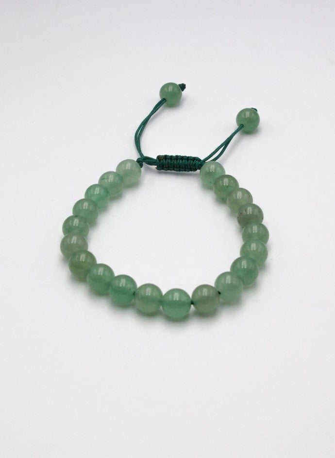 Alpine Crystals UAE Natural Green Aventurine Crystal Bracelet 8mm - Image 2