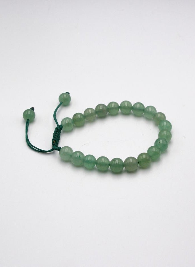 Alpine Crystals UAE Natural Green Aventurine Crystal Bracelet 8mm - Image 3