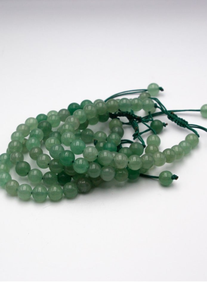 Alpine Crystals UAE Natural Green Aventurine Crystal Bracelet 8mm - Image 4