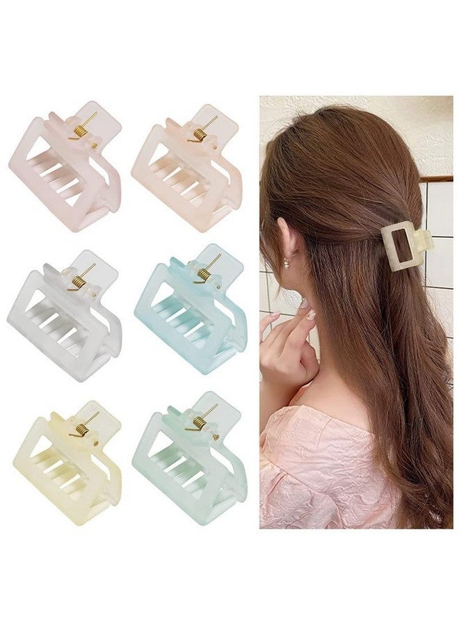 CHRONEX 6PCS Hair Claw-Small Claw Clips for Thin Hair 1.57" Hair Clips No Slip Medium Hair Claw, Hair Extension, Hair Clips & Hair Claw for Womens & Girls - Image 1