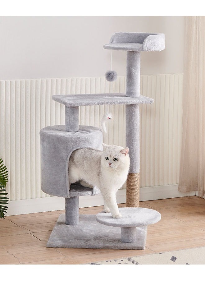 NKX - Multi-Level Kitten Play Tree with Scratching Post and Ladder - Image 1