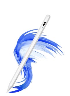 Stylus Pen for iPad 9th 10th Generation with Palm Rejection Stylus Compatible Apple 【2018-2022 All Generations】iPad 6 &&& 7 8 9 10 Pro 11 12.9 inch Mini 5 6 Air 3 4 White