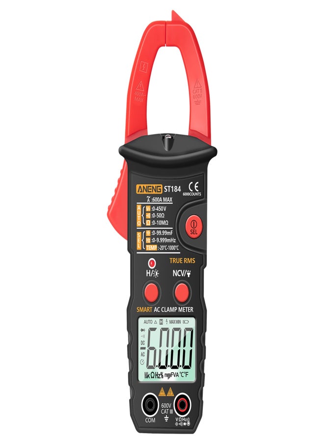 ANENG ANENG True RMS Digital Multimeter Clamp Meter DC/AC Voltage Detector AC Amp Meter with Ohm Capacitance NCV Continuity Diode Hertz Temperature Tester - Image 1