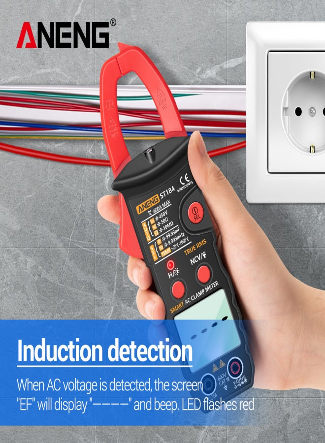 ANENG ANENG True RMS Digital Multimeter Clamp Meter DC/AC Voltage Detector AC Amp Meter with Ohm Capacitance NCV Continuity Diode Hertz Temperature Tester - Image 3