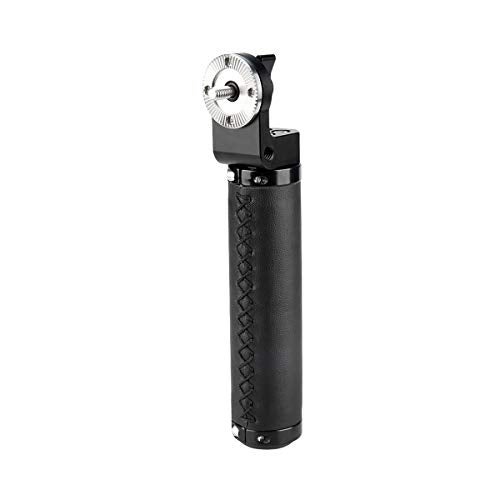 NICEYRIG Leather Rosette Handle M6 Thread Mount, Applicable for 15mm Camera Shoulder Rig Rod Support System - Image 1