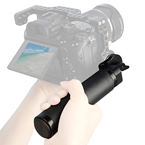 NICEYRIG Leather Rosette Handle M6 Thread Mount, Applicable for 15mm Camera Shoulder Rig Rod Support System - Image 5