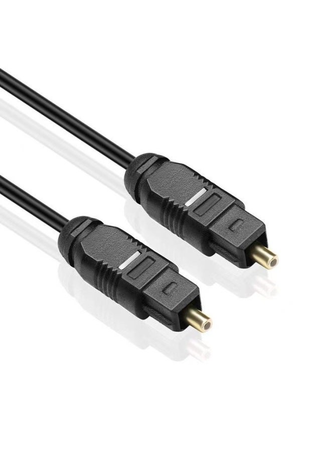 Audio Fiber Optic Patch Cable 1m Network Fiber Optic Cable Gold-plated Head Audio Fiber Optic Patch Cord Toslink Audio Cable-Color:Black-Length:15m  - Image 5
