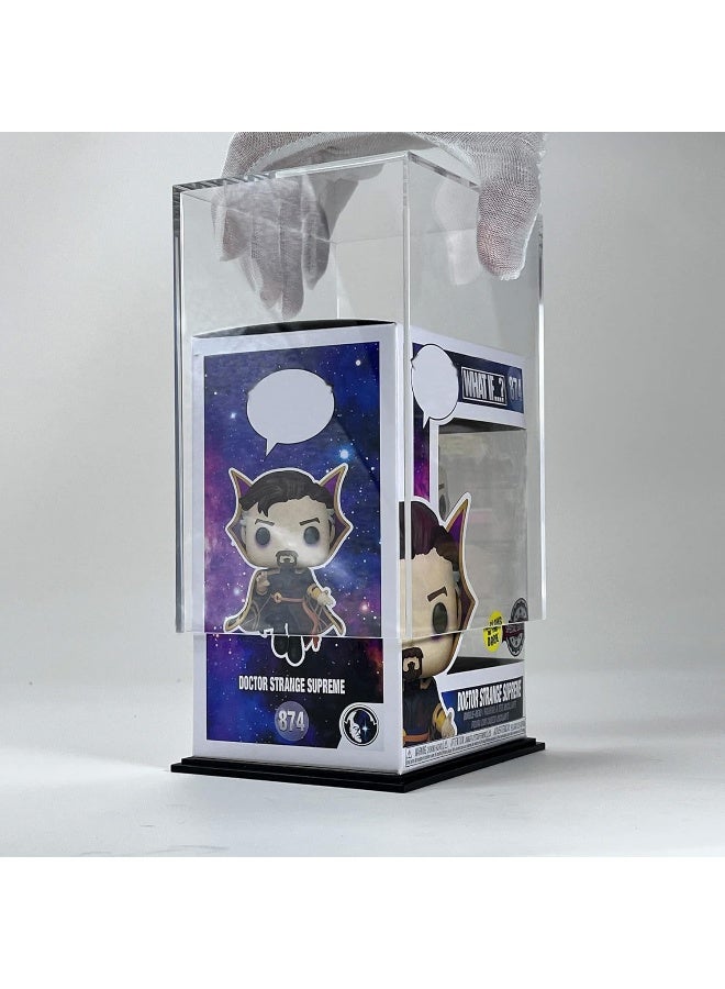TPGP Display Case 5x3.93x6.7 Inch, Single-Piece Pop Protector Compatible with Funko POP! 4'' Figurine, Acrylic Box for Vinyl Figures  - Image 2