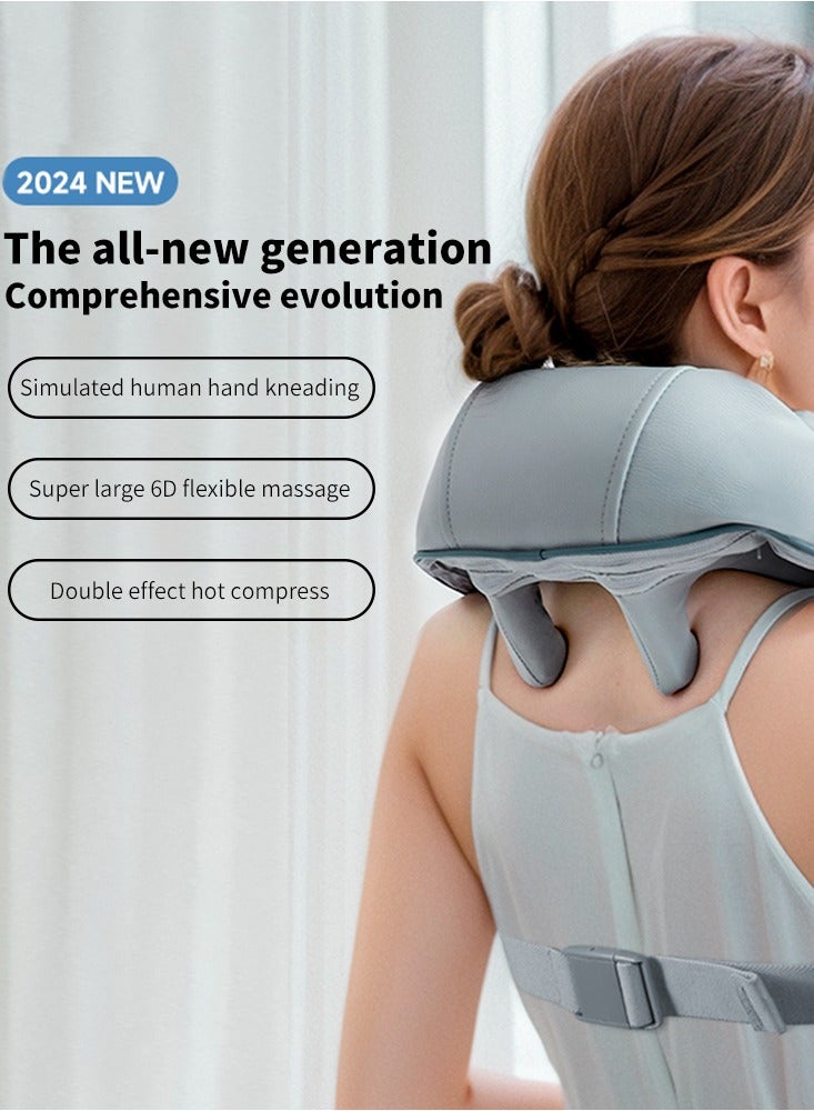 Arabest Neck Massager with Heat, Neck and Shoulder Massager - Deep Tissue Kneading Massage Pillow for Back, Legs and Waist Muscle Pain Relief - Home, Office & Car Use Gifts for Men Women Mom Dad - Image 5