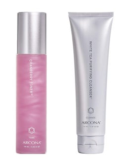 Arcona ARCONA Cranberry Toner White Tea Purifying Cleanser - Full Size Value Set  - Image 1