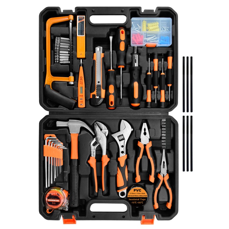 SOLUDE Tool Set,148-Piece Home Repair Tool Kit for Men Women College Students,Household Basic Hand Tool Sets with Case for Home Maintenance,Dorm Essentials and DIY Projects - Image 1