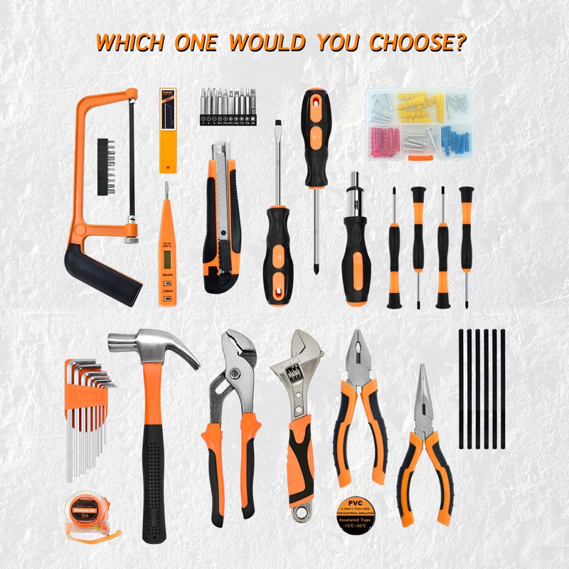 SOLUDE Tool Set,148-Piece Home Repair Tool Kit for Men Women College Students,Household Basic Hand Tool Sets with Case for Home Maintenance,Dorm Essentials and DIY Projects - Image 3