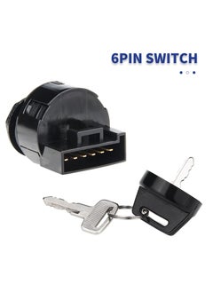 Y&D SYOSI 6-pin Ignition Switch for Polaris Ranger 400 425 500 570 700 800 900 1000 RZR Sportsman 600 - Replace 4011002 4012165, Key with Off/Run/Start  - Image 3