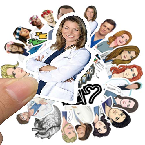 Ratgoo Stickers for The TV Show Greys Anatomy Funny Pack of 50 Stickers for Water Bottles,Hydroflasks,Cars,Phone,Computer,Laptop Sticker Decal Cute,Waterproof,Aesthetic,Trendy Stickers for Teens,Girls - Image 5