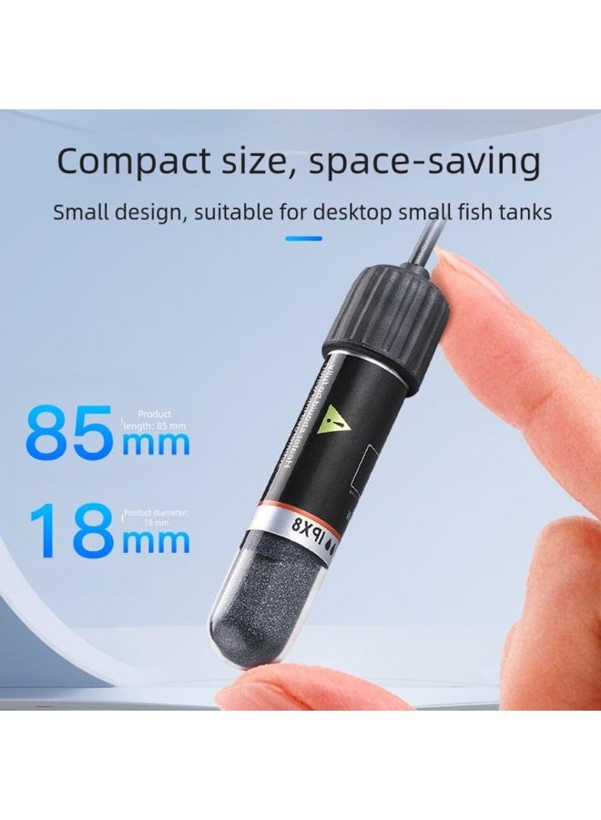 USB Aquarium Heater 10 W Mini Aquarium Heating Rod with Thermostat, Thermostat Aquarium Turtle Heater for Small Aquariums for Salt Water and Freshwater - Image 4