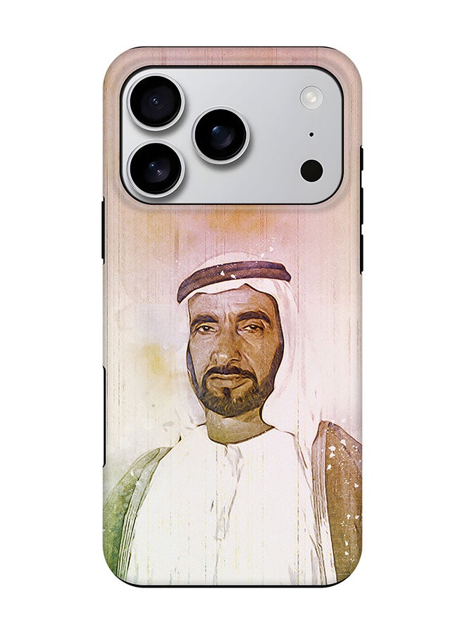 Stylizedd Tough Pro Magnetic Case for iPhone 17 Pro, Dual Layer hybrid PC + TPU Mobile Cover Matte -  The Wise Sheikh Zayed
