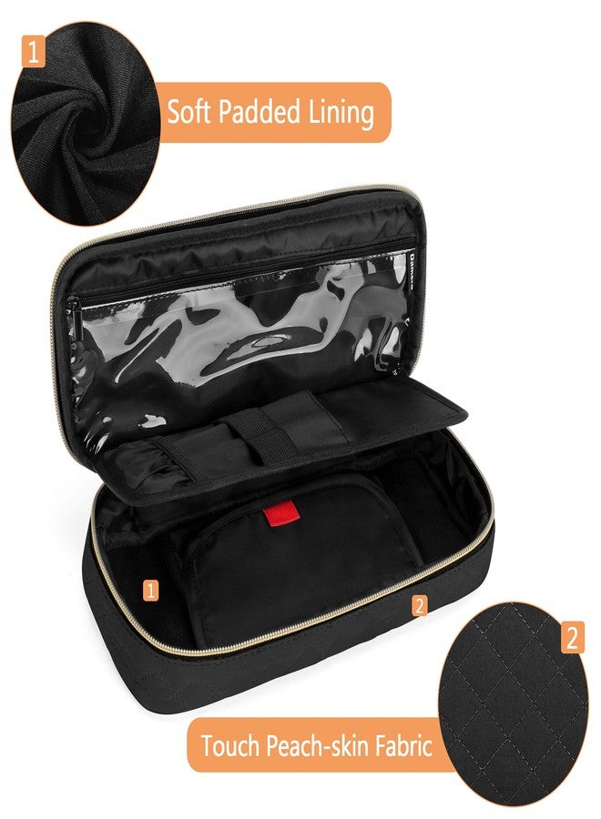 داميرو حقيبة داميرو الواقية لسماعات الطبيب مع فاصل لملحقات التمريض، حقيبة حمل سماعات الطبيب للسفر متوافقة مع سماعات 3M Littmann/ADC/Omron وغيرها، أسود - Image 4