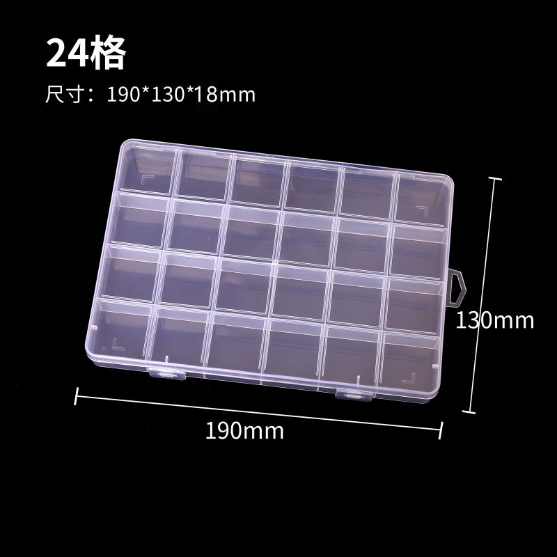 Generic Multi-Compartment Storage Box Organizer 24 grid 19*13*1.8